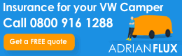 click for an online VW Campervan Insurance Quote from Adrian Flux
