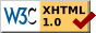 This website complies to the W3C XHTML Strict standards